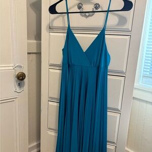 Vintage teal Spaghetti Strap Dress